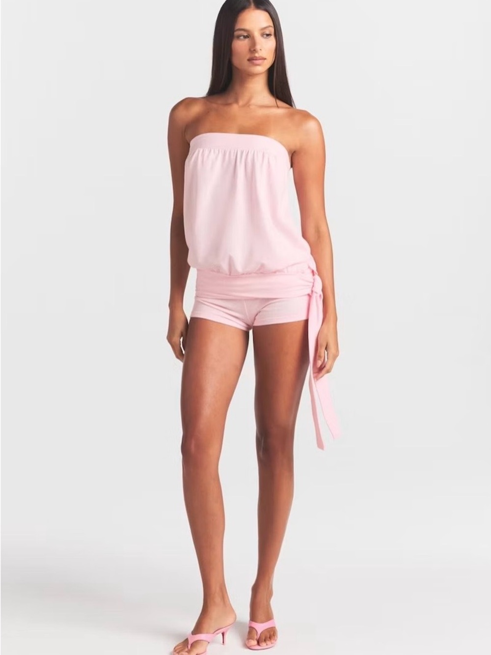 Skims Tie Side Tube Top with Shorts